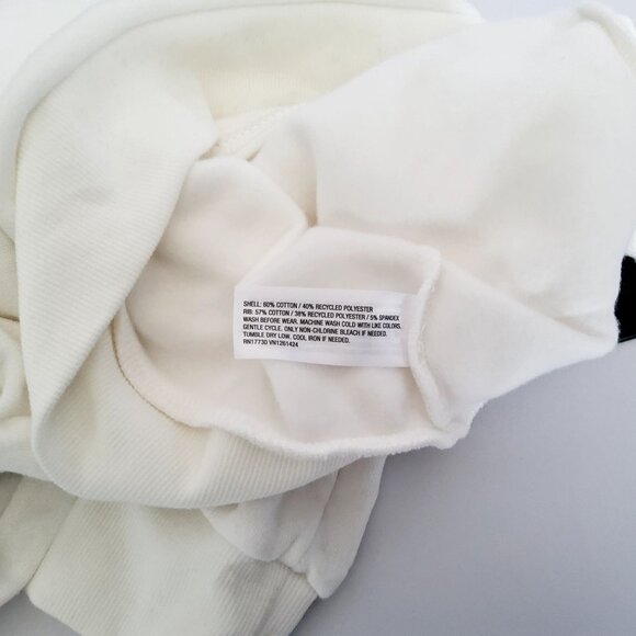 White HoodieFull-Length Zipper Closure XL By Inspire Me Top to bottom = 25 inche - Picture 5 of 6